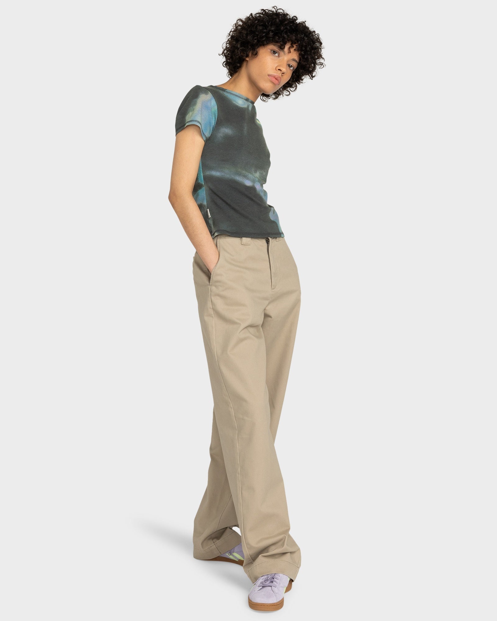 Womens Work Chino High Waist Pants