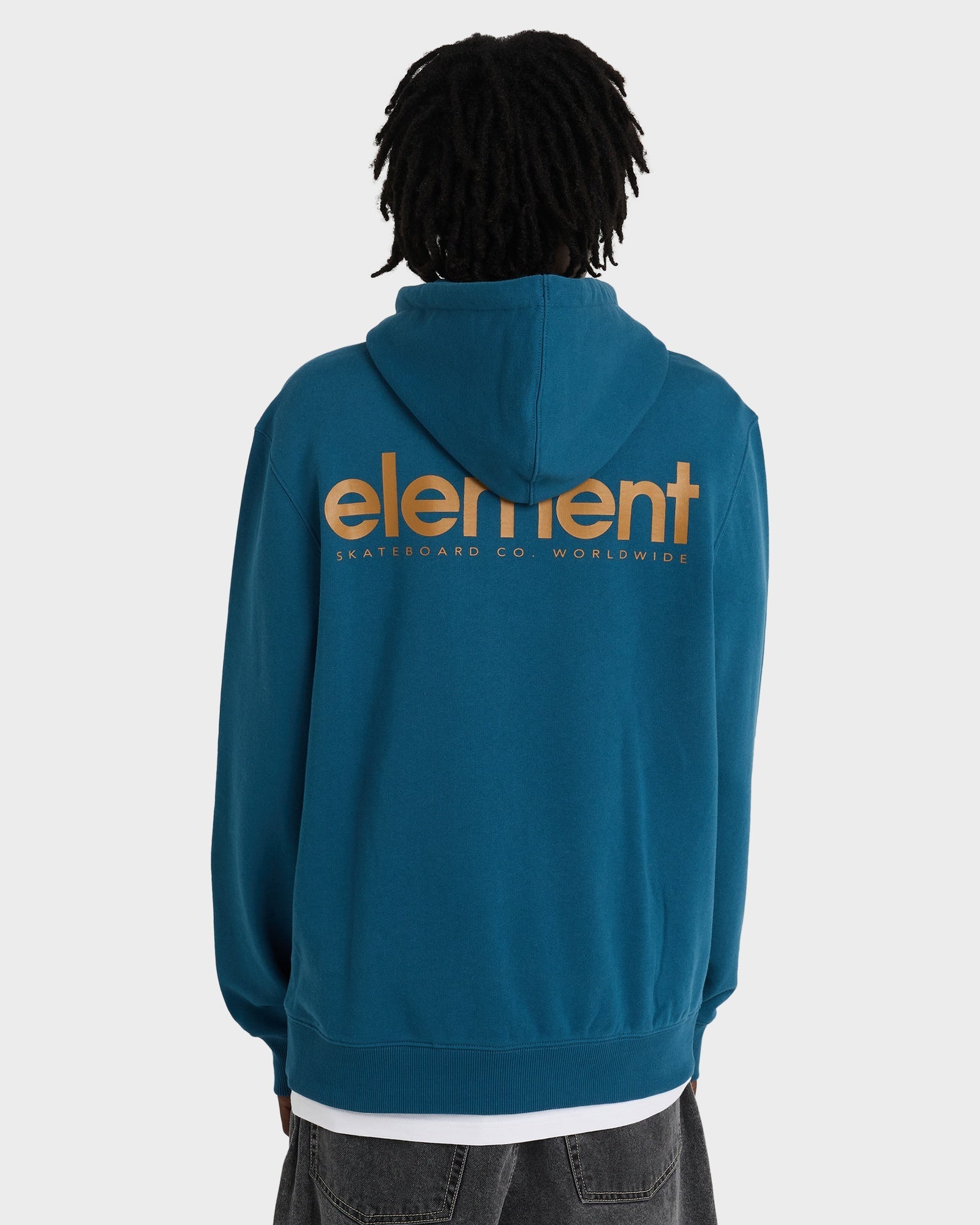 Mens Lowcase Back Print Pullover Hoodie