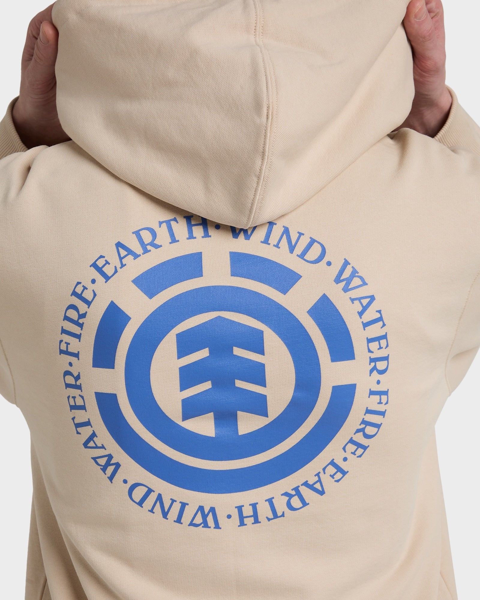 Mens Seal Back Print Pullover Hoodie