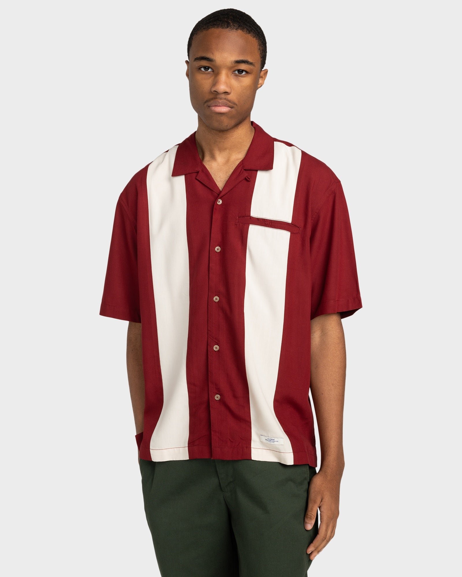 Mens Bowling Short Sleeve Shirt