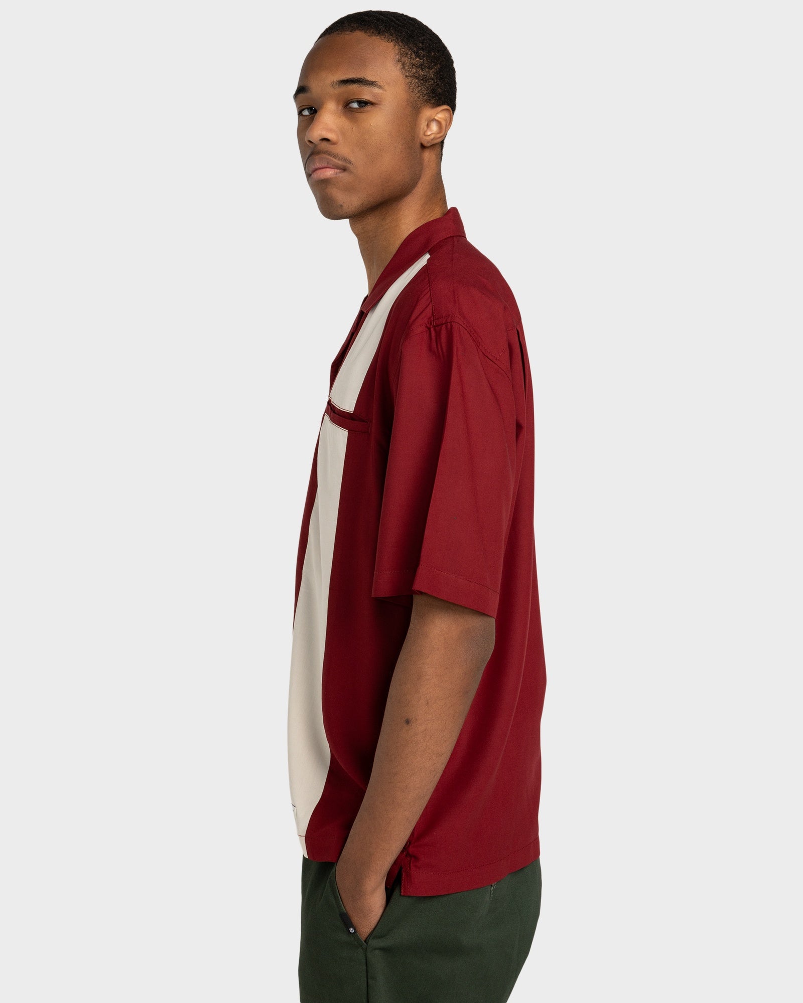 Mens Bowling Short Sleeve Shirt