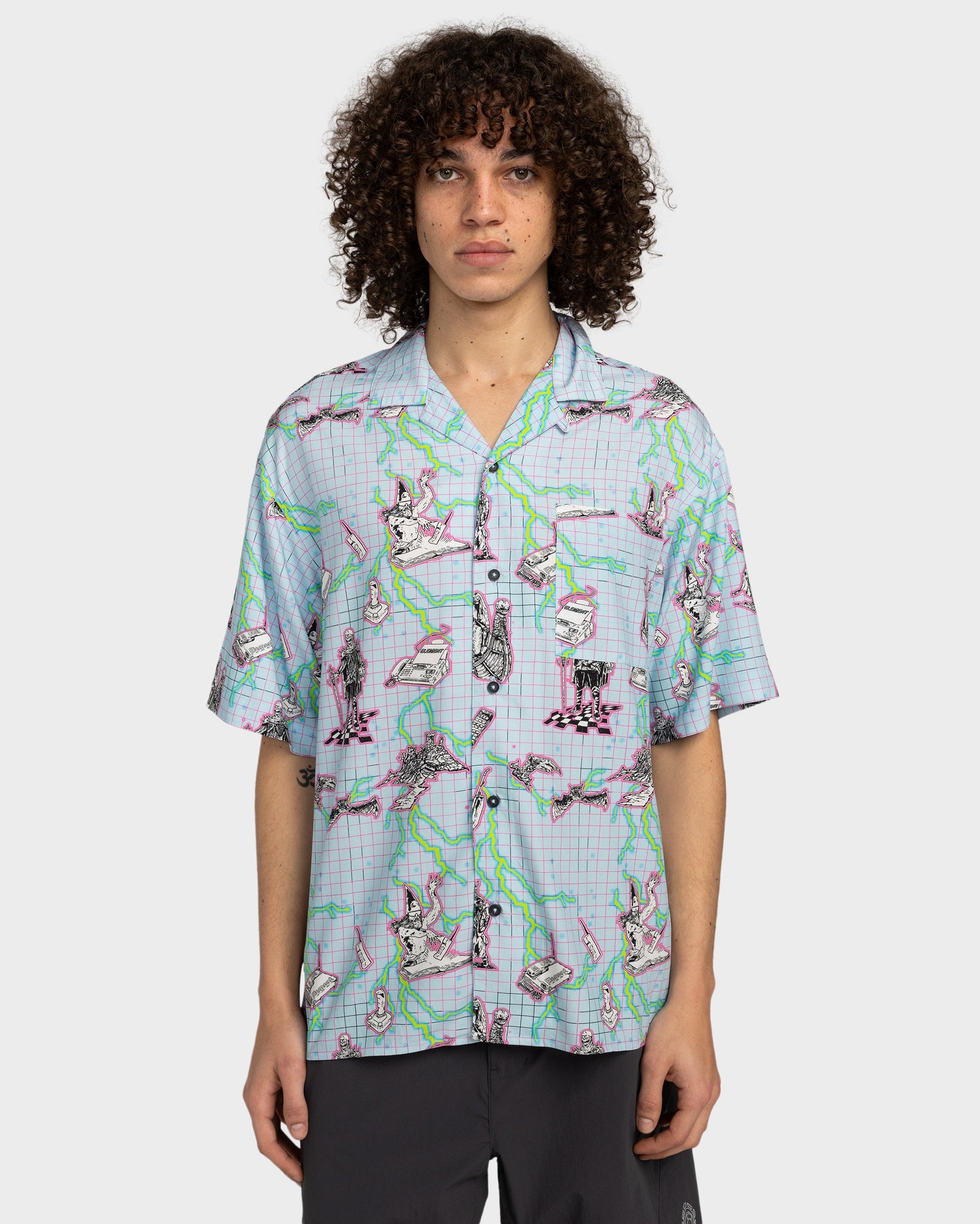 Mens FFNC Lightning Resort Short Sleeve Shirt