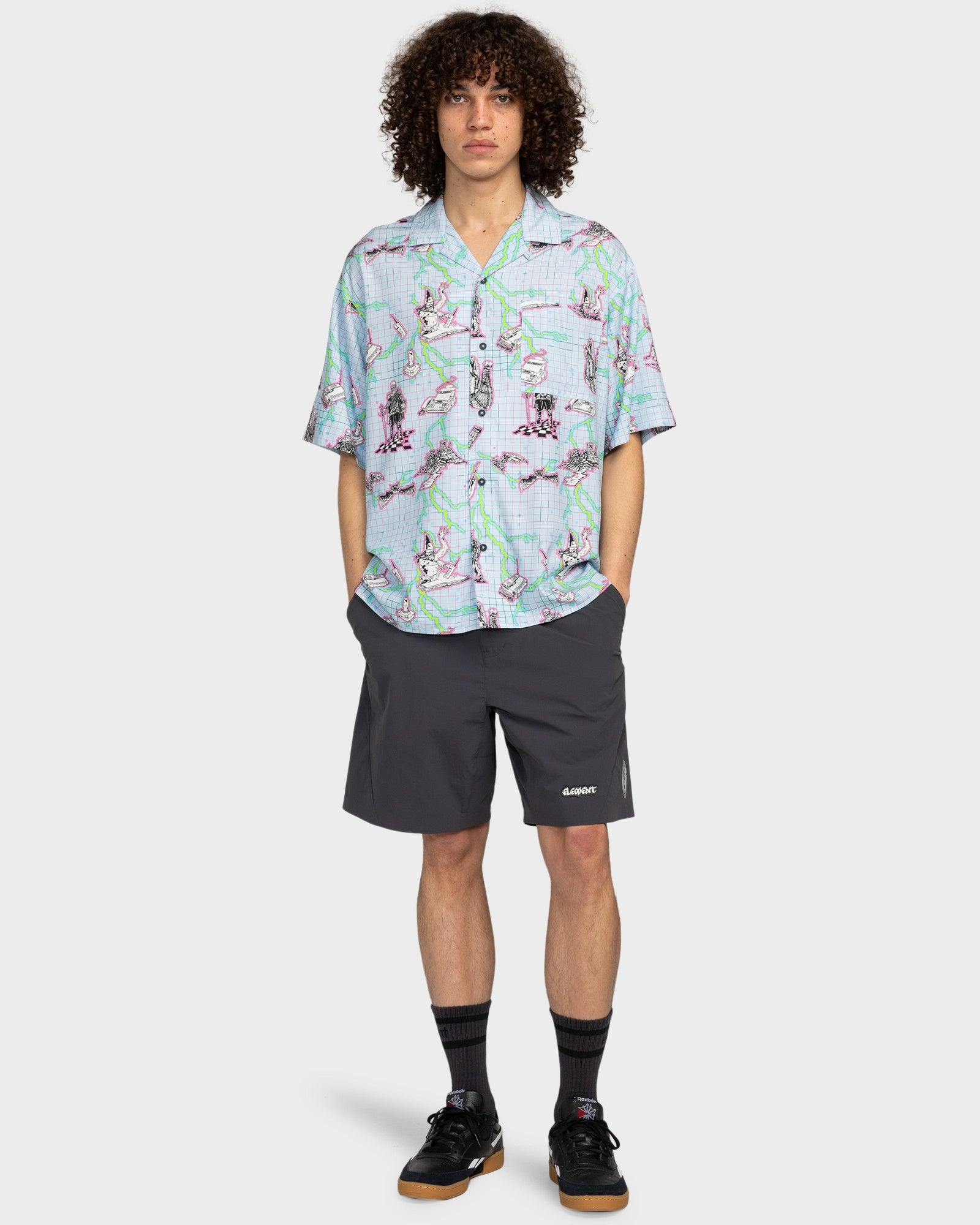 Mens FFNC Lightning Resort Short Sleeve Shirt