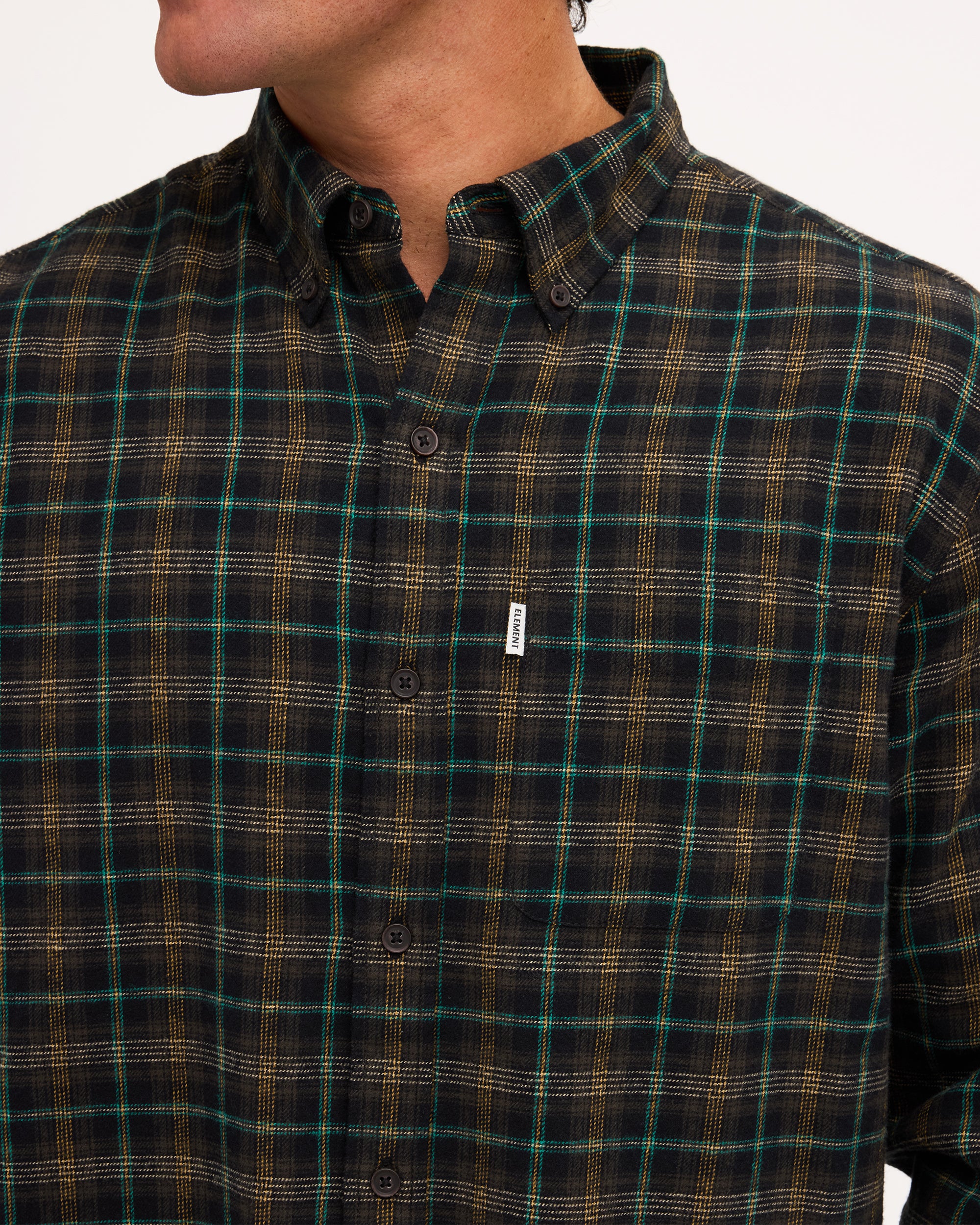 Mens Benson Long Sleeve Flannel Shirt
