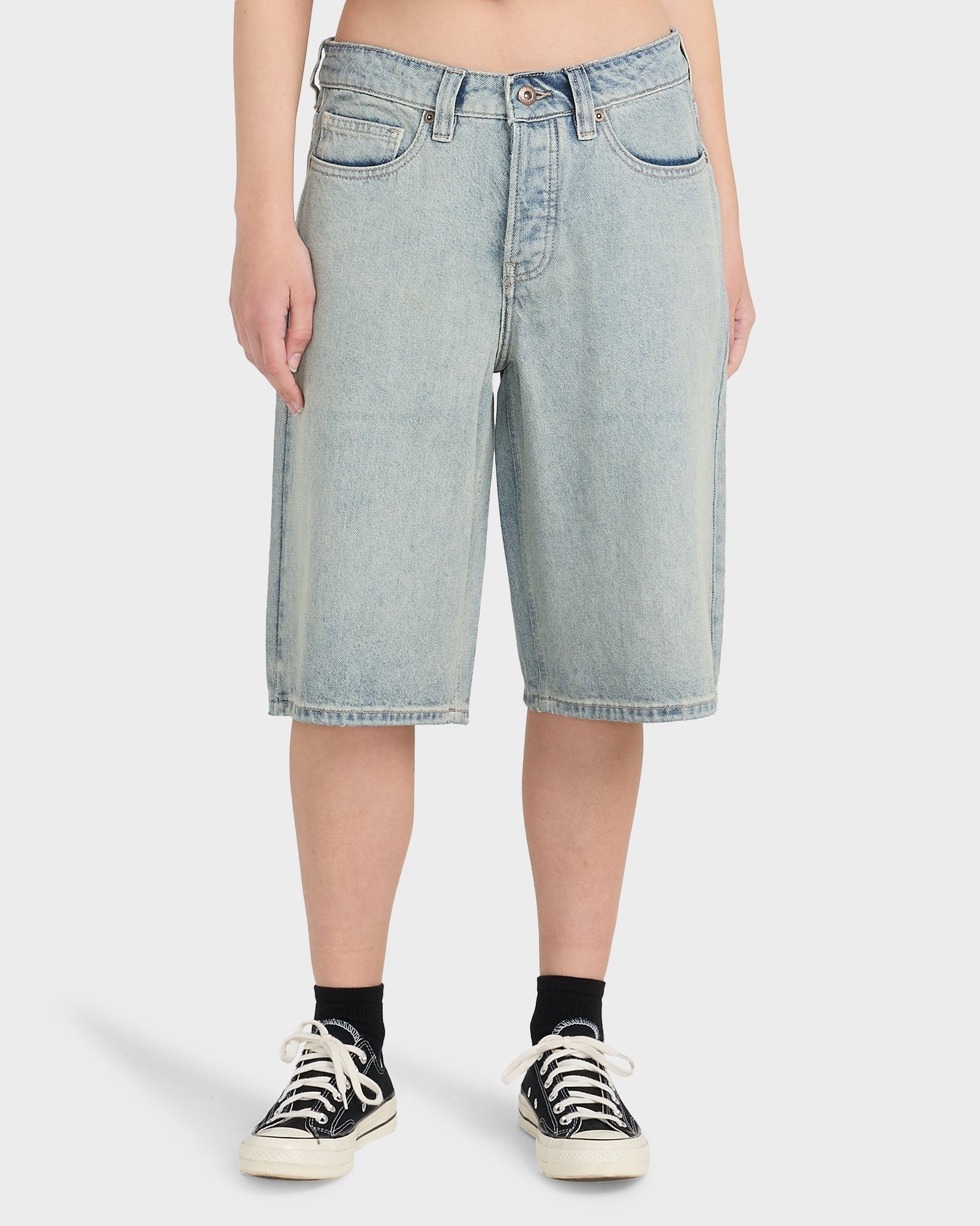 Womens 365 Wide Denim Shorts