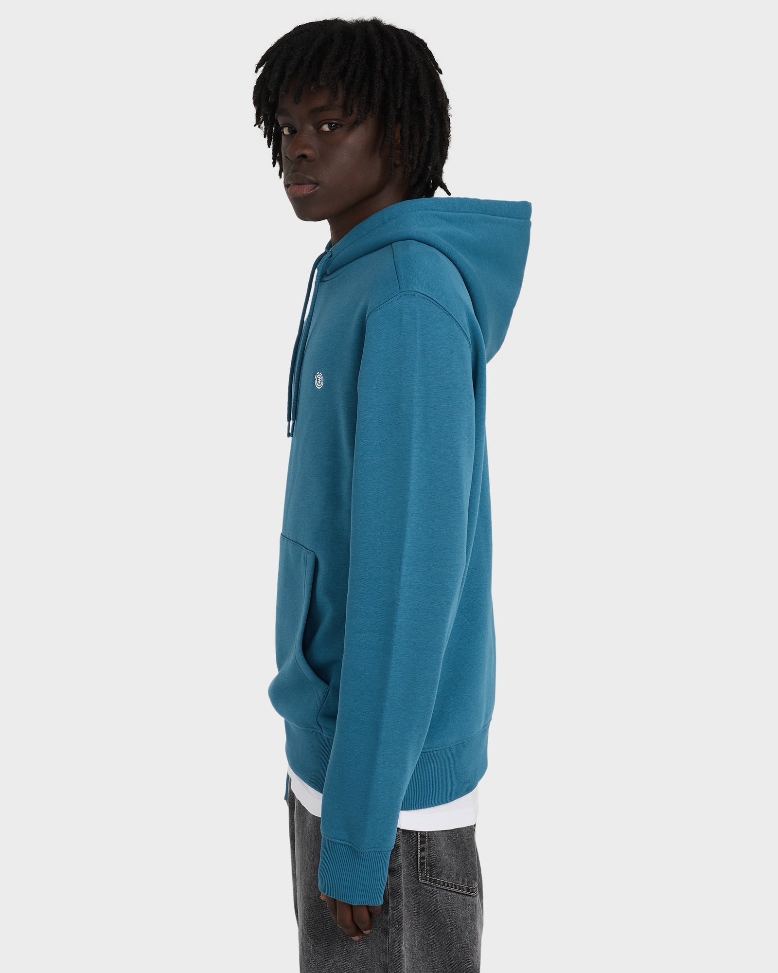 Mens Icon Embroidery Pullover Hoodie