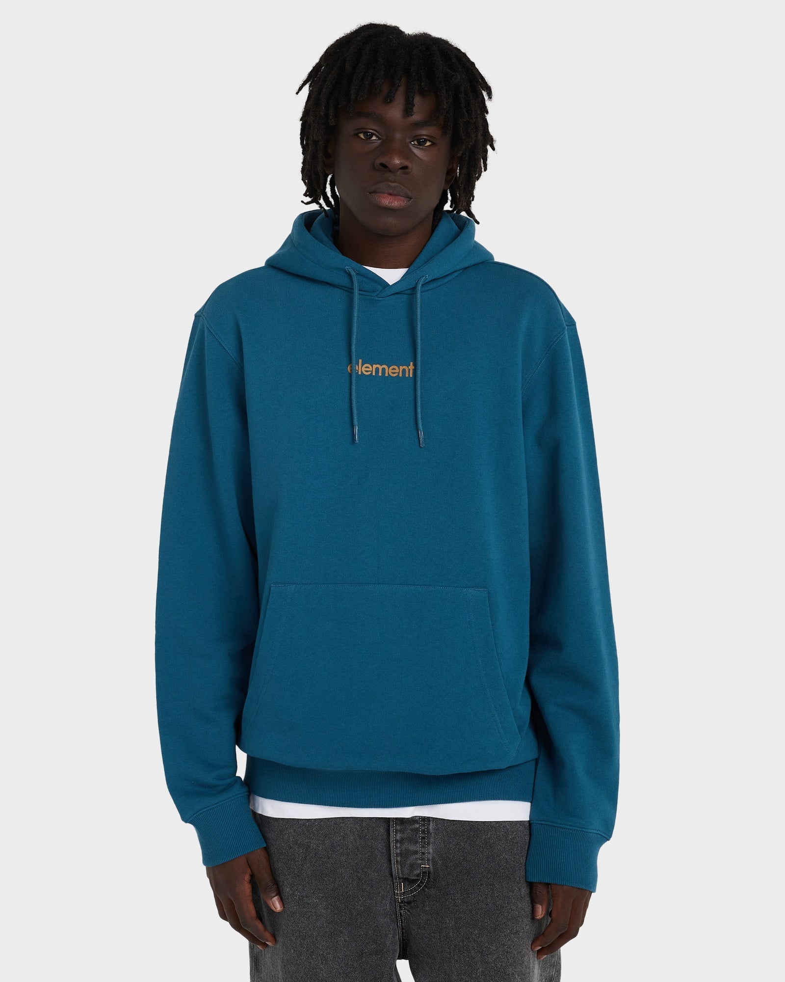 Mens Lowcase Back Print Pullover Hoodie