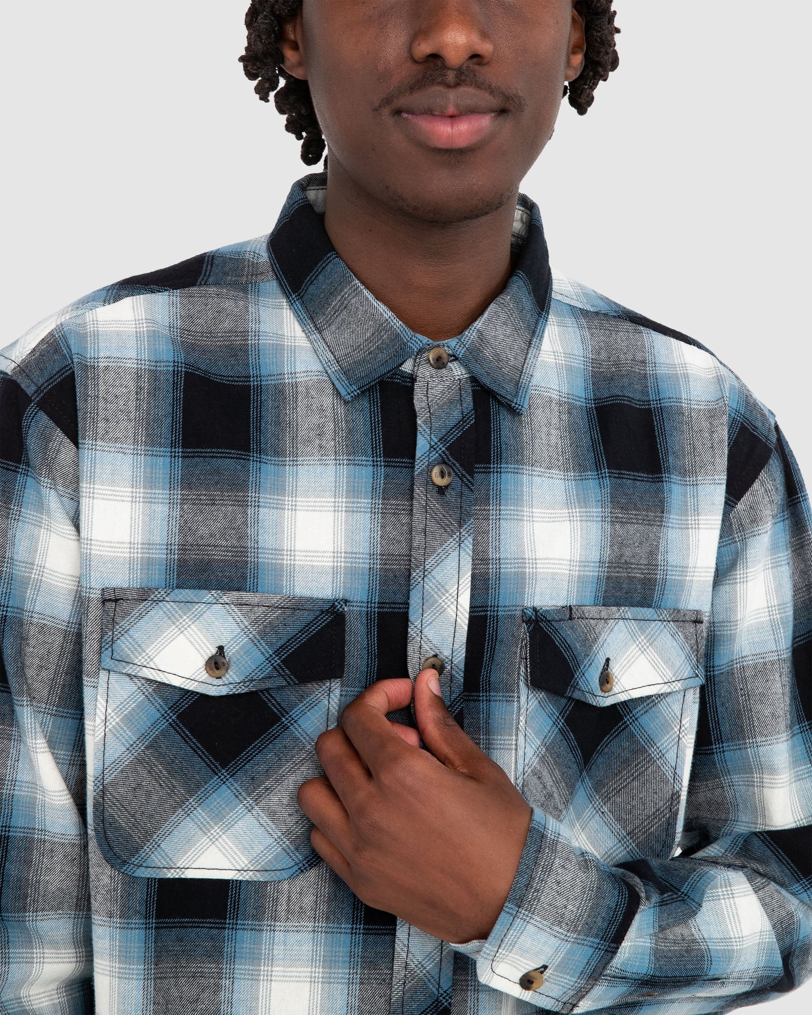 Mens Tacoma Classic Long Sleeve Flannel Shirt