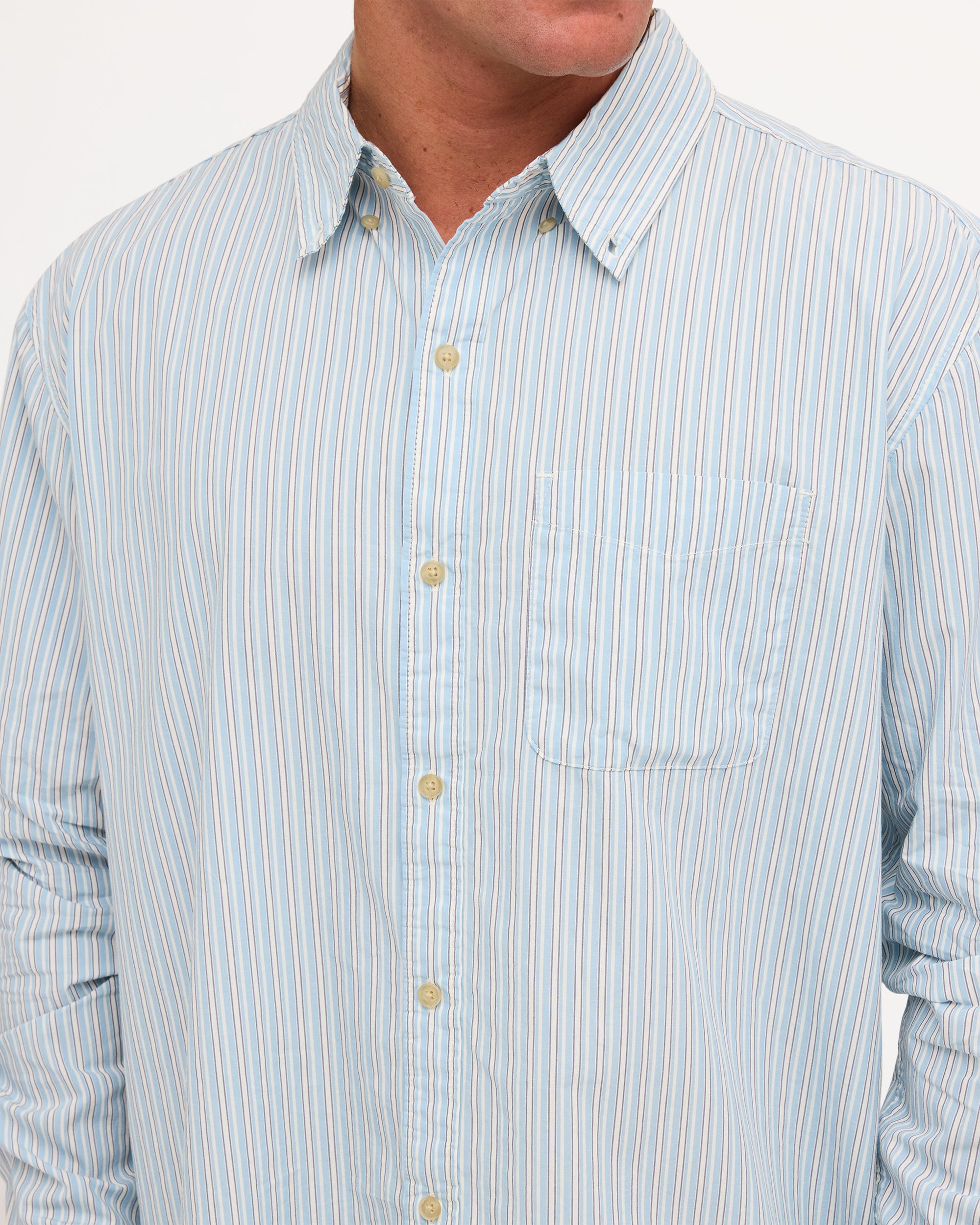 Mens Button Down Regular Poplin Long Sleeve Shirt