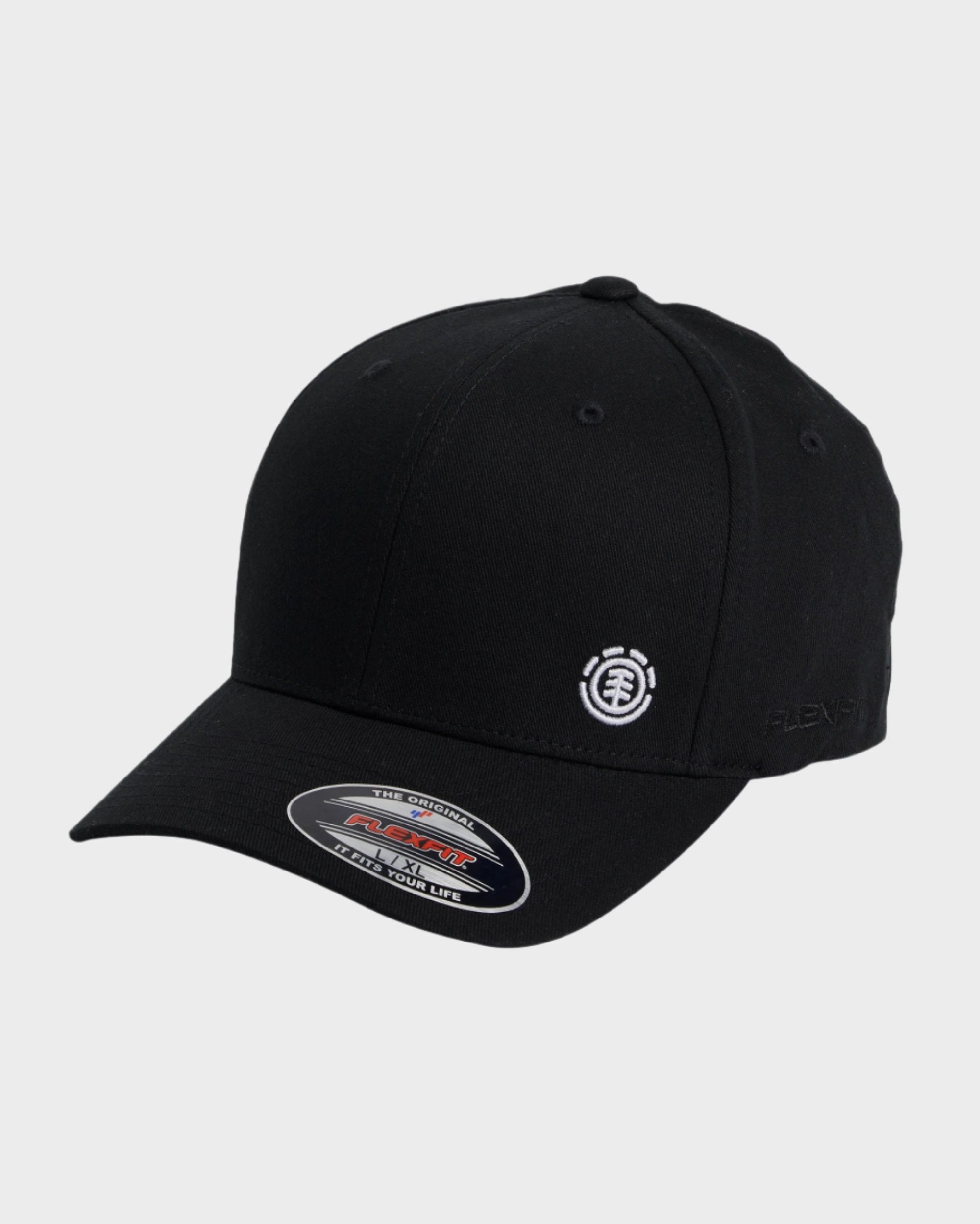 Mens Sideliner Flexfit Cap FLINT BLACK S-M Element Brand