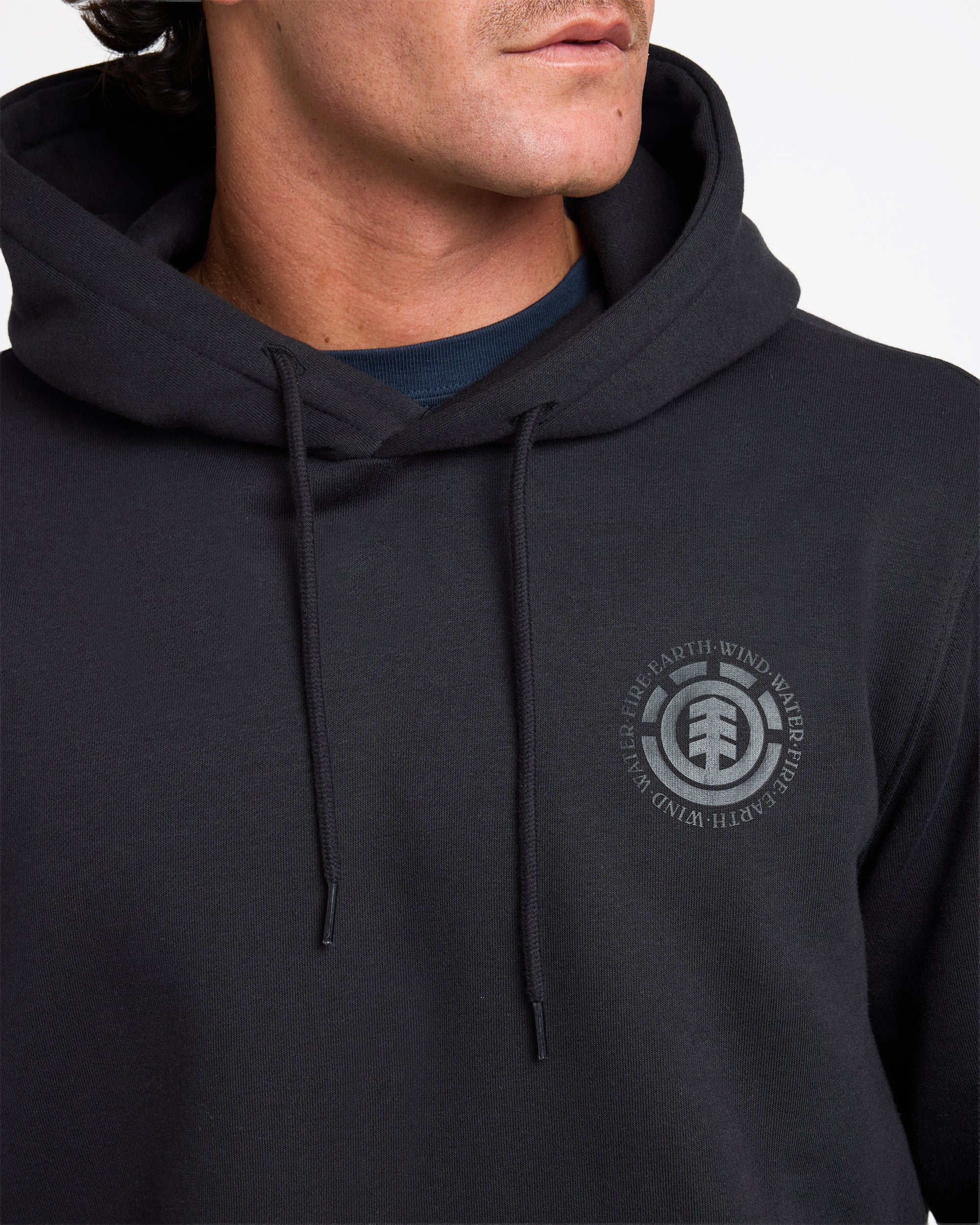 Mens Seal Back Print Pullover Hoodie