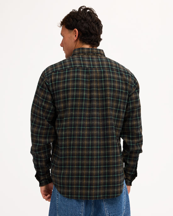 Mens Benson Long Sleeve Flannel Shirt