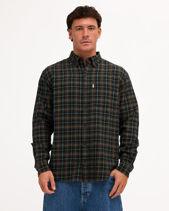 Mens Benson Long Sleeve Flannel Shirt